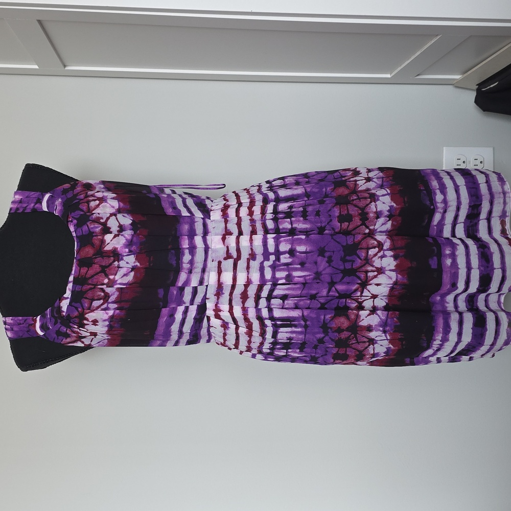 W118 Walter Baker • Purple Tie Dye Dress